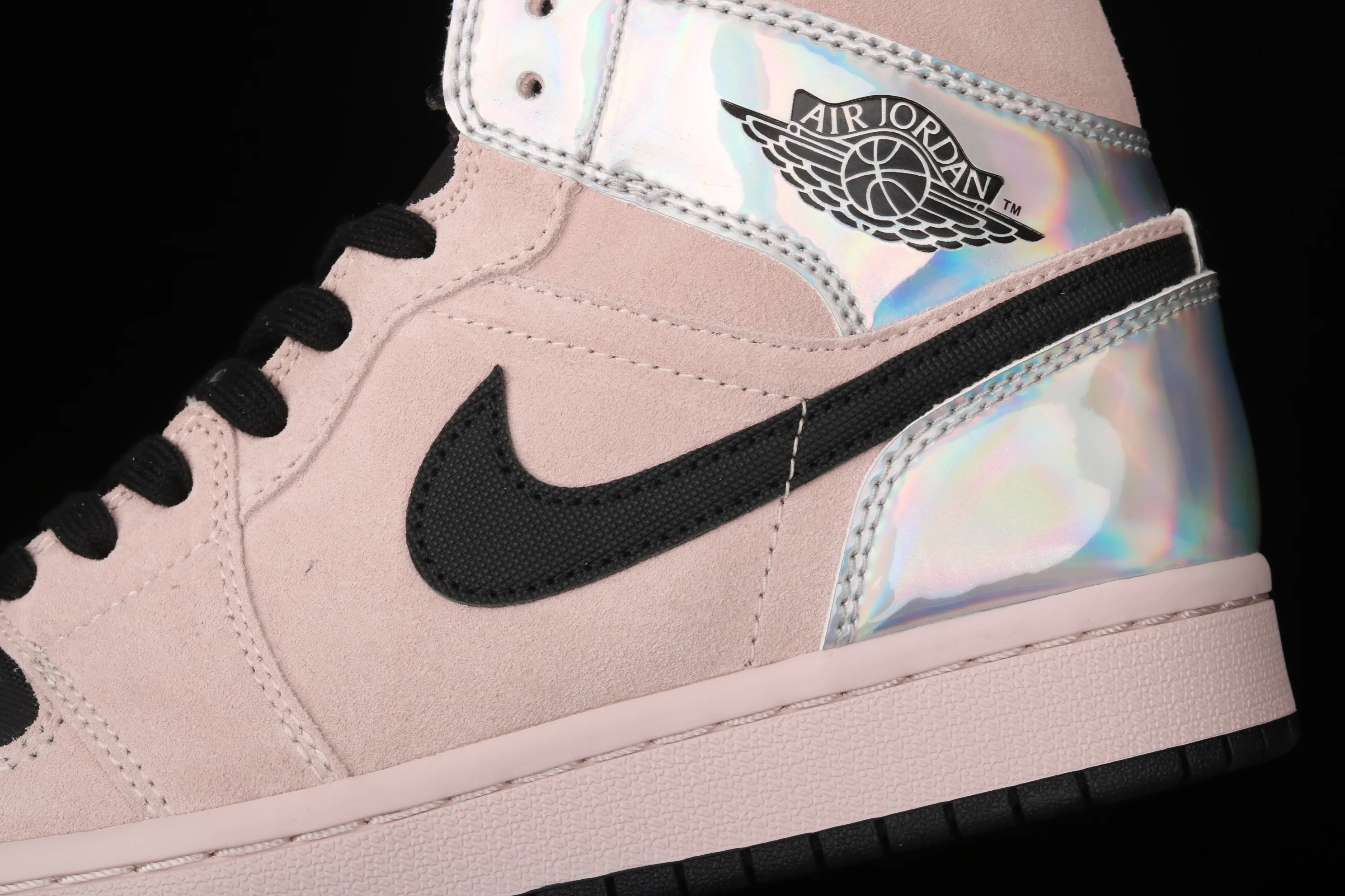 All categories Air Jordan Jordan series basketball shoes Air Jordan 1 Mid G version pure original Air Jordan 1 Mid GS AJ1 Joe 1 laser powder China basketball shoes BQ6472-602
